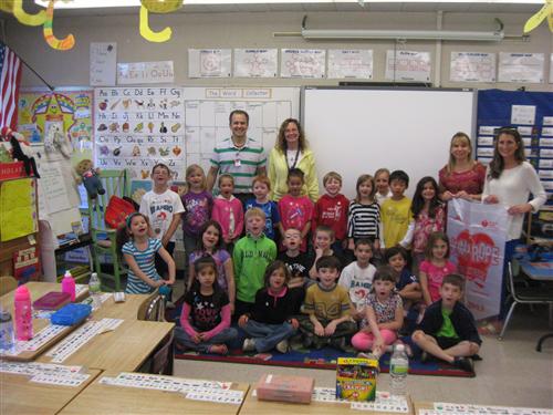 Mrs. Hanna's 1st Graders earned the Heart Healthy Luncheon! 